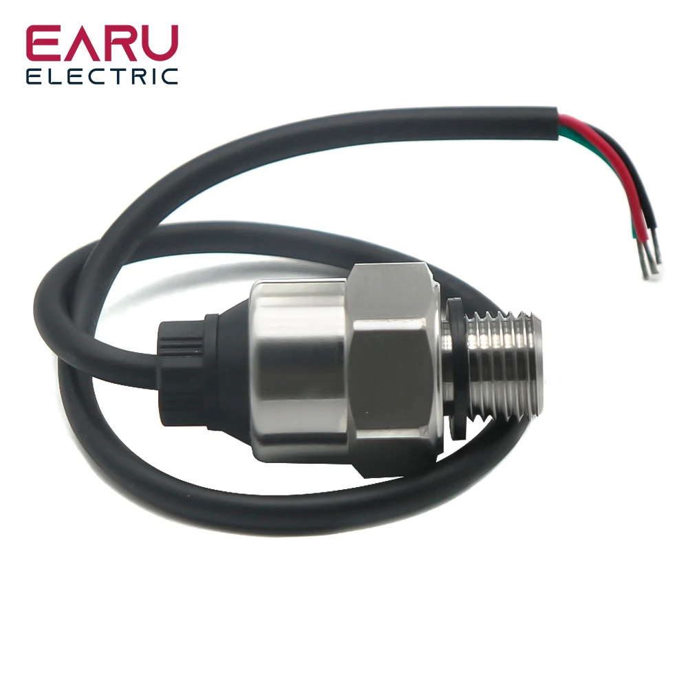 Transmisor de Sensor de presión para agua, aceite, combustible, Gas, aire, G1/4, 5V, Sensor cerámico, transductor de acero inoxidable de 0,5 MPa y 1,2 MPa