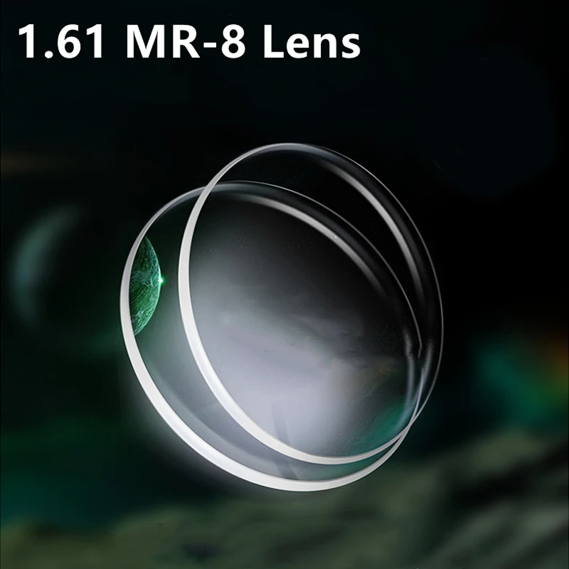 MOMOJA 1,61 MR-8 lente Ultra resistente alta definición resistente al desgaste Anti-ultravioleta lente de luz azul para gafas sin montura