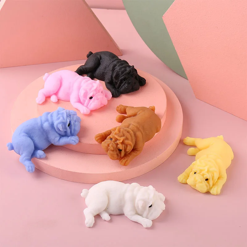 Squishy Dogs Anime Fidget juguetes rompecabezas simulación creativa juguete de descompresión Kawaii perro juguetes para aliviar el estrés regalos de fiesta y vacaciones