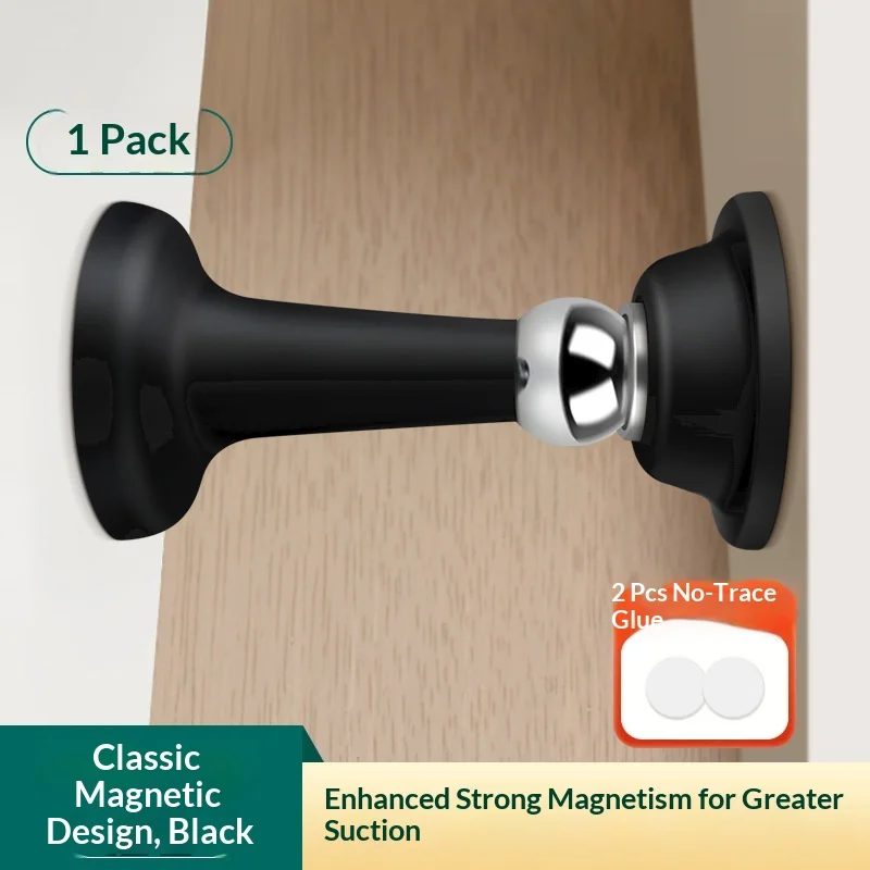 Tope de puerta sin perforación, soporte magnético de silicona para puerta, tope de puerta anticolisión, tope de puerta magnético para dormitorio, fijador de puerta de casa