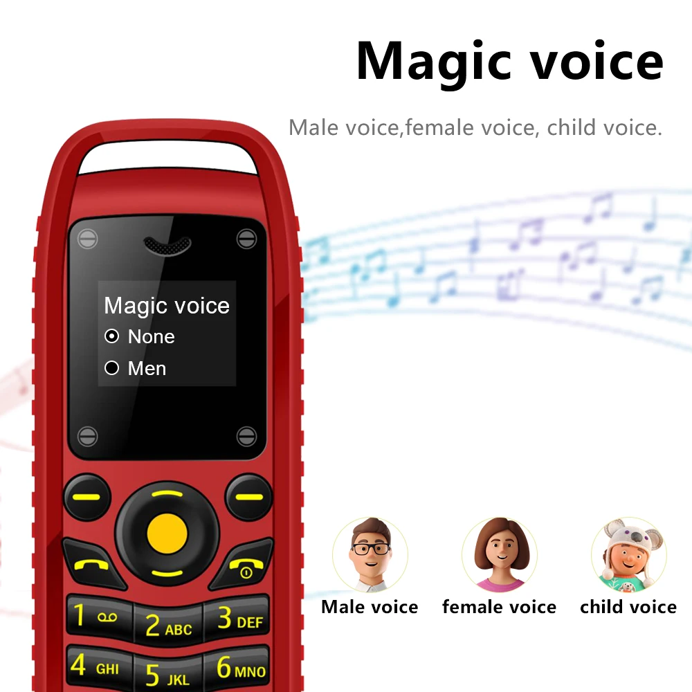 SERVO Mini teléfono móvil 2 tarjetas SIM voz mágica Bluetooth marcación lista negra baja radiación botón más pequeño teléfonos móviles cuatro colores