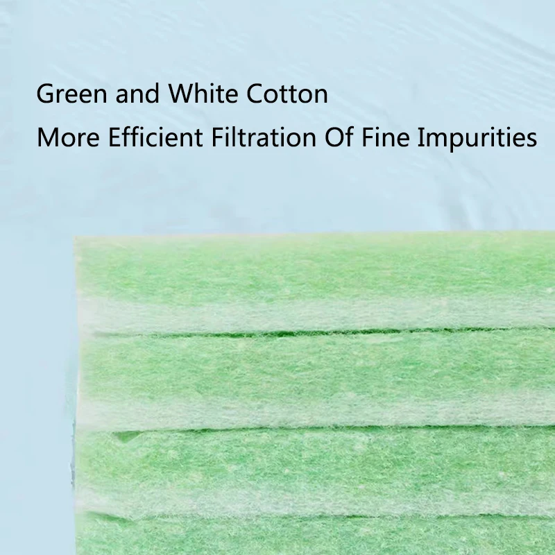 Esponja de algodón bioquímica verde y blanco para acuario, espuma de filtración para pecera, esponjas verdes, accesorios para acuario, filtro de agua de algodón