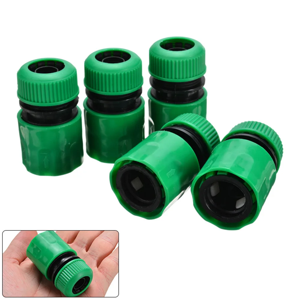 5 uds 1/2 "Junta de manguera conector de acoplamiento rápido para riego de jardín lavado de coches de plástico