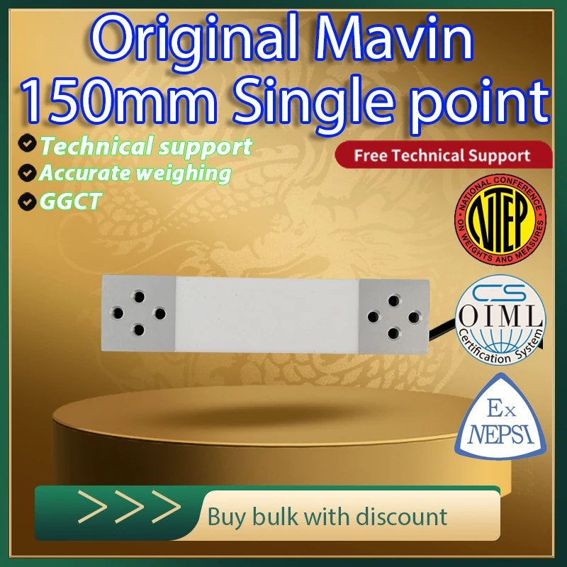 Sensor de Pesaje de Alta Precisión MAVIN ZZPH2 2.0mV/V, Celda de Carga de Viga Paralela de Aluminio para Báscula Electrónica de Banco 60-500kg