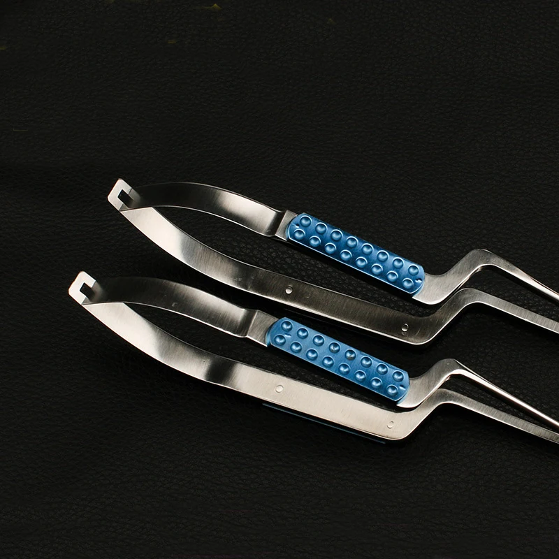 Tijeras Neuroquirúrgicas de Acero Inoxidable, Tijeras en Forma de Pistola, Instrumento de Resorte, Microtijeras, Tijeras para Tejidos
