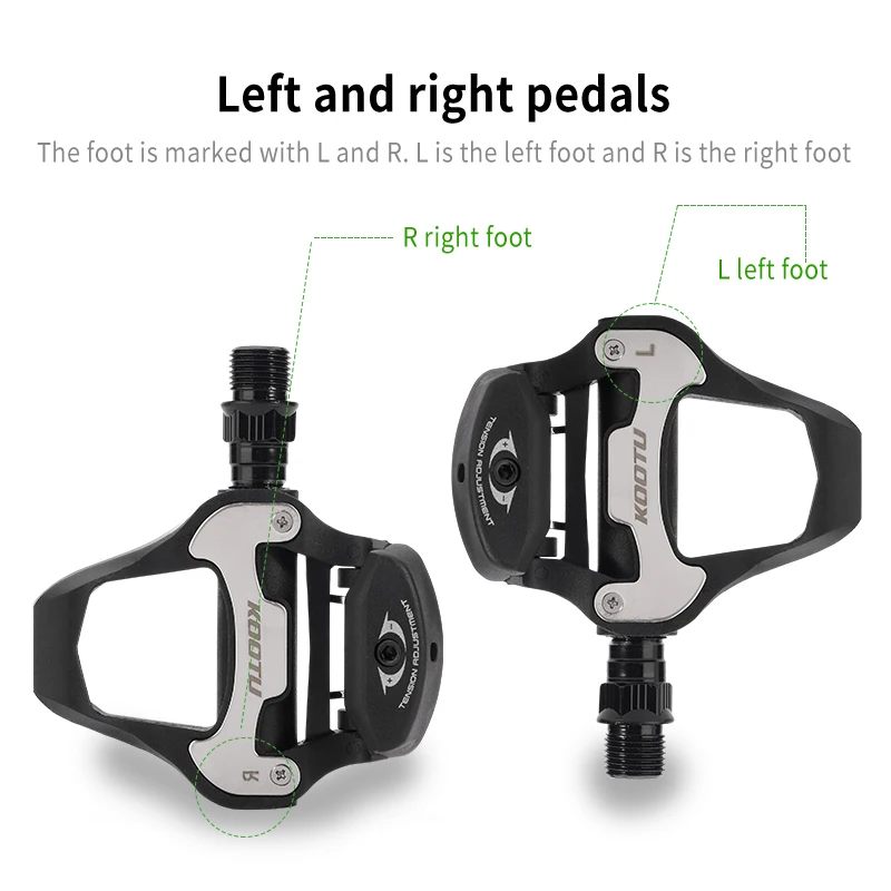 Pedal de bicicleta de carretera, zapato de carreras, Pedal sin Clip para sistema Shimano/KEO, Pedal con Clip con rodamientos sellados