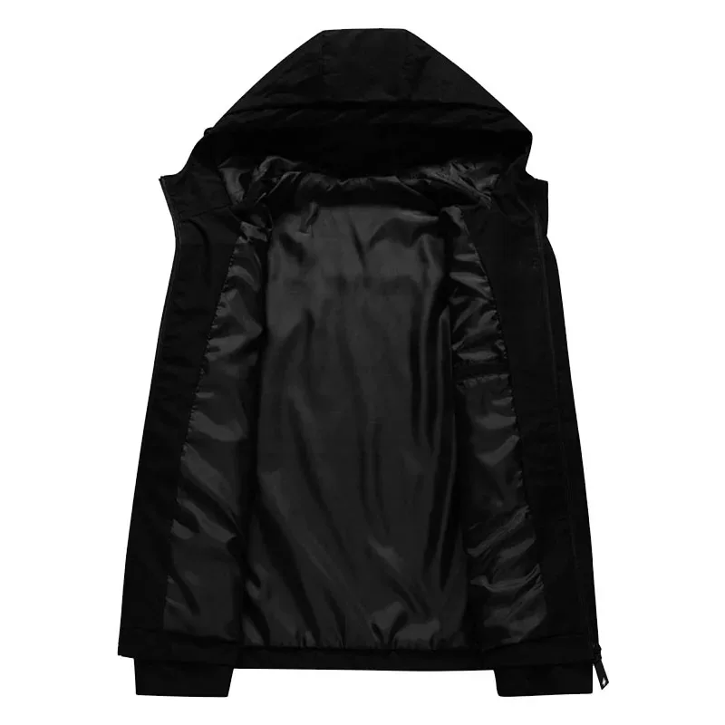 Chaqueta Impermeable con Capucha para Hombre, Nueva Colección 2026, Cortavientos, Ligera, para Ciclismo, Senderismo, Uso Diario y Actividades al Aire Libre