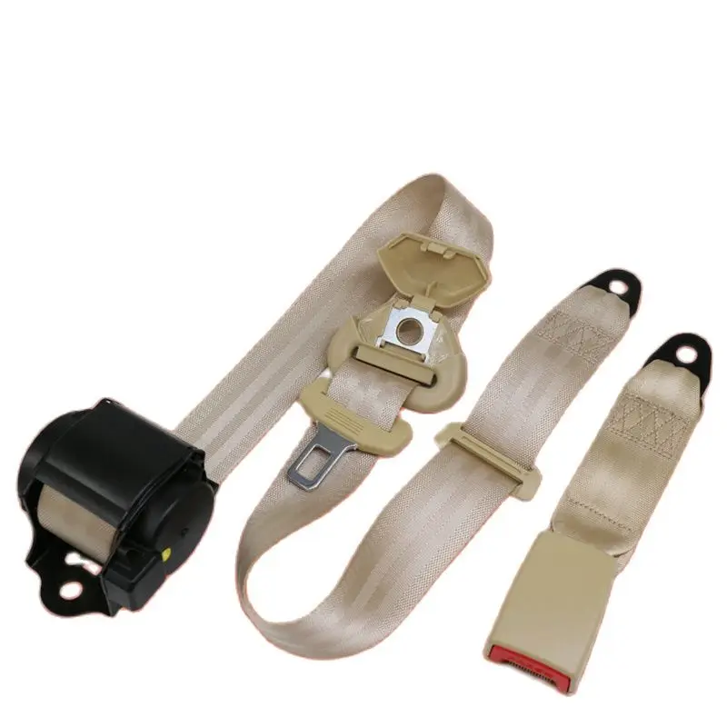 Cinturones de seguridad retráctiles ajustables universales, cinturón de seguridad de tres puntos, cinturón de seguridad telescópico automático para automóvil