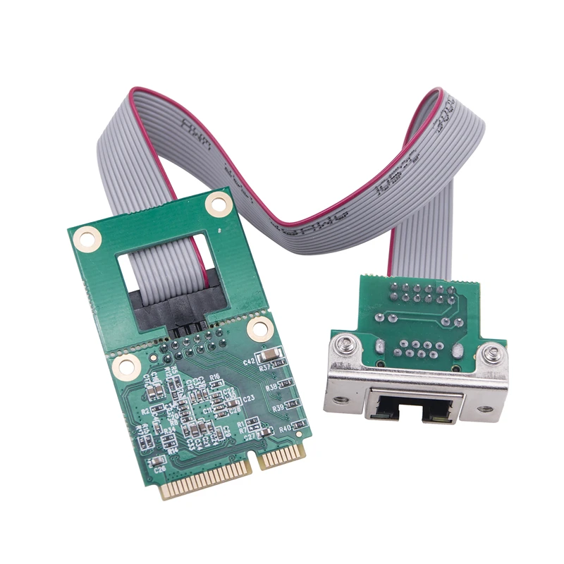 Adaptador de red M.2 A + E/Mini PCIE A Puerto RJ45 COM, 2,5 Gb, Chip RTL8125BG, tarjeta LAN Ethernet Gigabit para PC de escritorio, 2,5G/1G/100Mbps