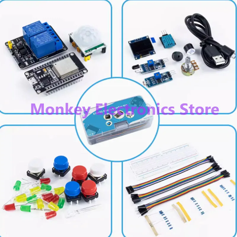 Kit de Inicio de módulo ESP32 para ESP-32S, placa de desarrollo WIFI, Sensor de pantalla de relé, desenvolv