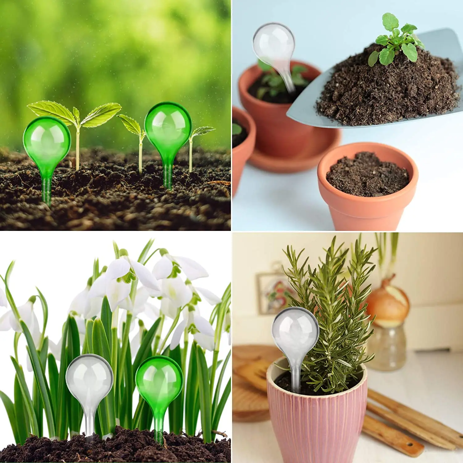 Bombillas de riego de plantas, globos de autorriego automático, bolas de plástico, dispositivo de agua para jardín, bombillas de riego para promoción de plantas, 5/12 Uds.