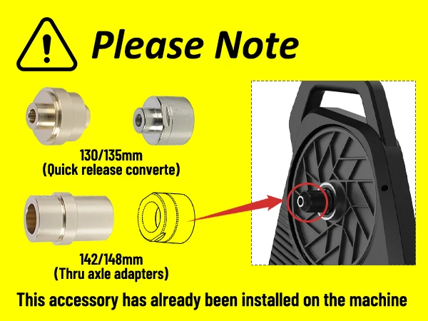 Thinkride X2Max y XXPRO Conversión de liberación rápida Convertidor de eje pasante de disco de 130/135 mm Accesorio para entrenador de bicicleta de 142/148 mm