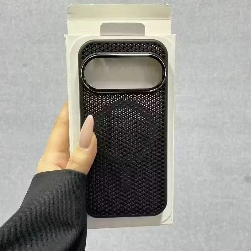 Funda para Google Pixel 10 Pro XL 11 Pixel11, cubierta protectora de malla de nido de abeja con refrigeración magnética MagSafe, carcasa con marco de lente de Metal