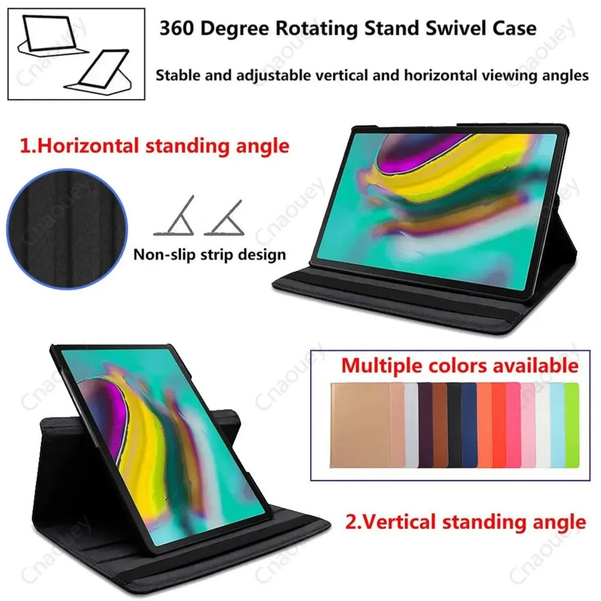 Funda Giratoria para Xiaomi Pad 5 6 11" Pad 7 11.2" Redmi Pad SE 11" Pad 2 2025, Funda Protectora de Cuero PU con Soporte y Función de Activación/Suspensión Automática