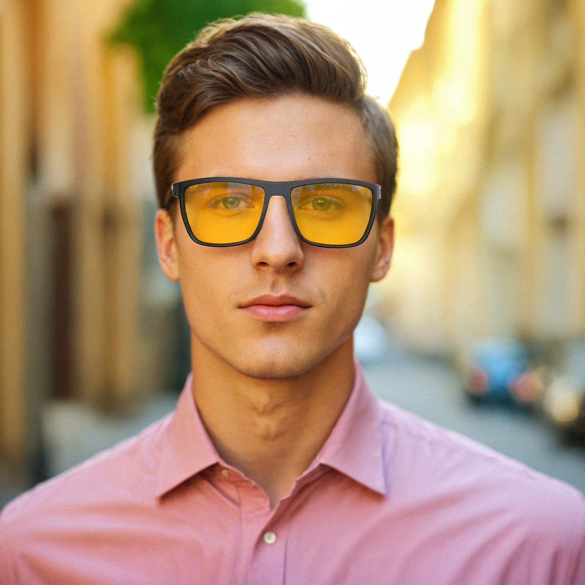 ZENOTTIC gafas de sol polarizadas Retro para hombres montura ligera TR90 protección UV400 gafas de sol cuadradas gafas de visión nocturna