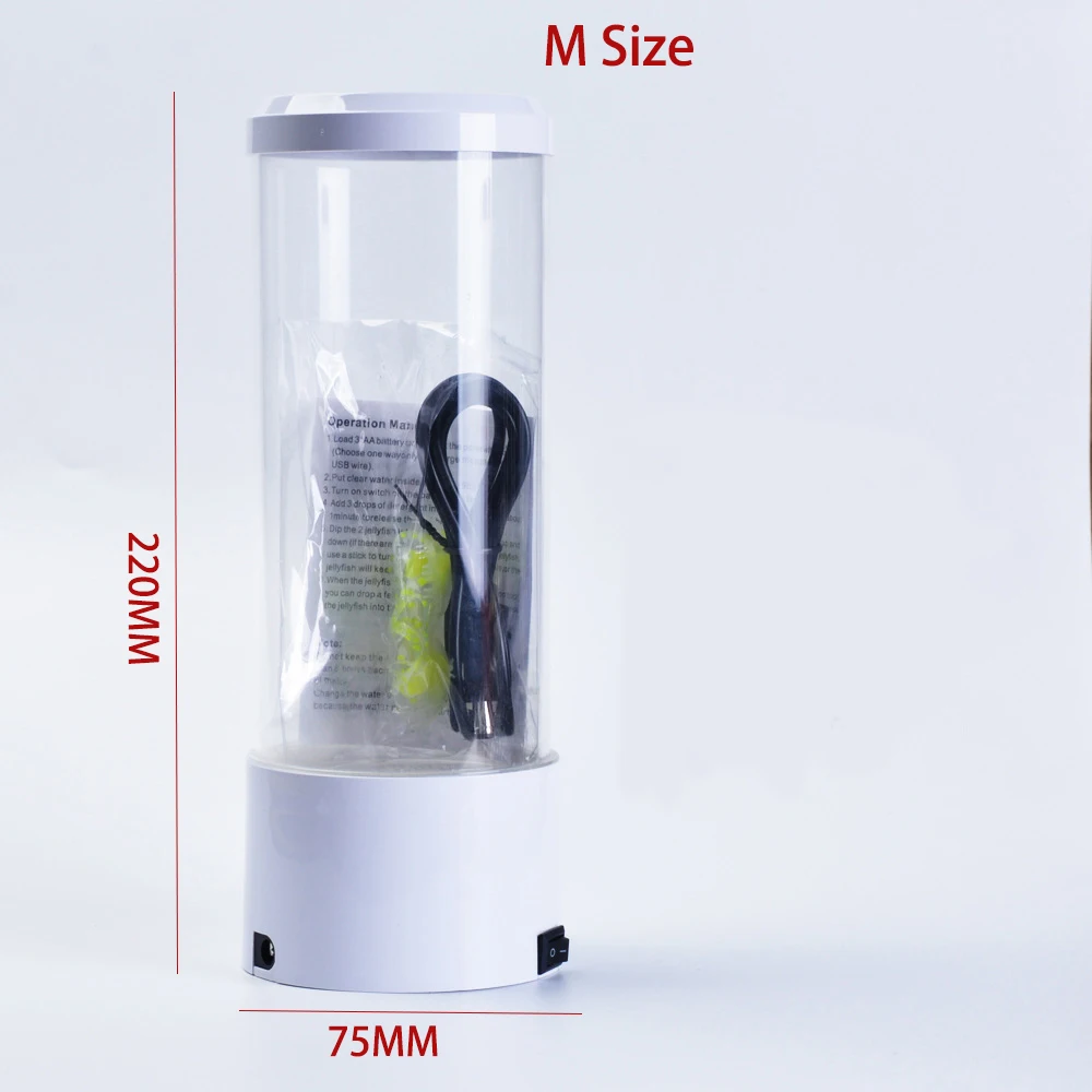 Lámpara de medusas, luz LED nocturna con Control remoto, luces de decoración del hogar que cambian de Color, regalo de cumpleaños para acuario para niños, carga USB