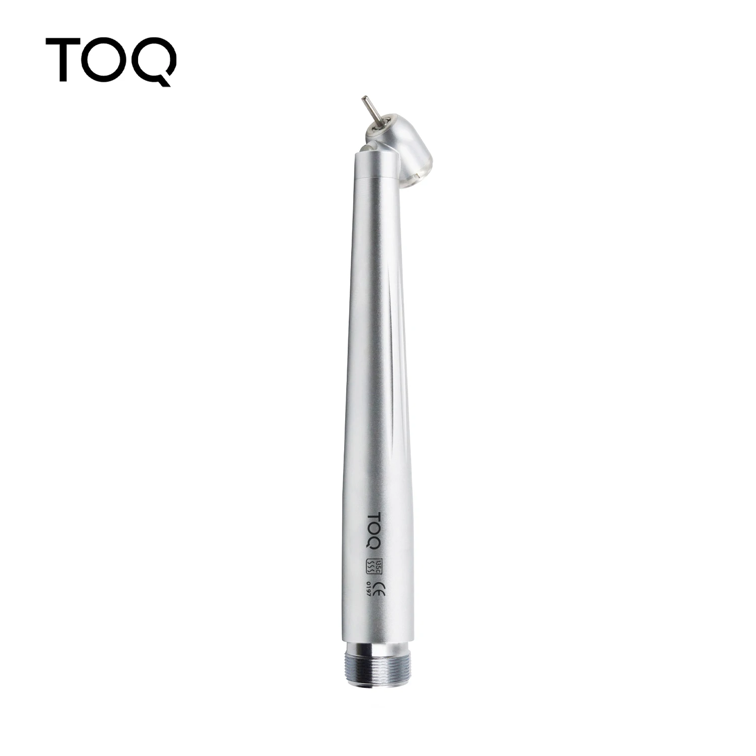 Pieza de mano Dental LED de alta velocidad, generador electrónico, cabezal pequeño integrado, botón pulsador, pulverizador de agua individual, 45 grados