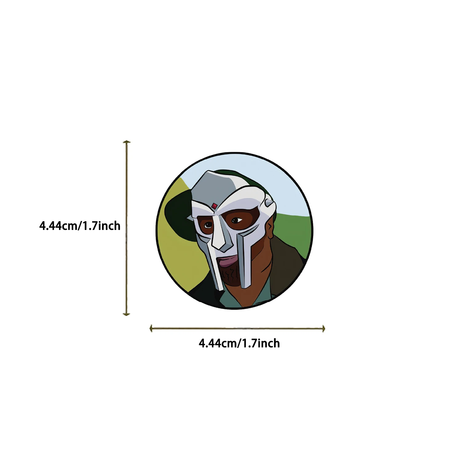 50 Uds rapero de Hip Hop Mf Doom pegatinas cantante Graffiti monopatín DIY teléfono equipaje portátil guitarra juguetes calcomanías pegatina para ventilador