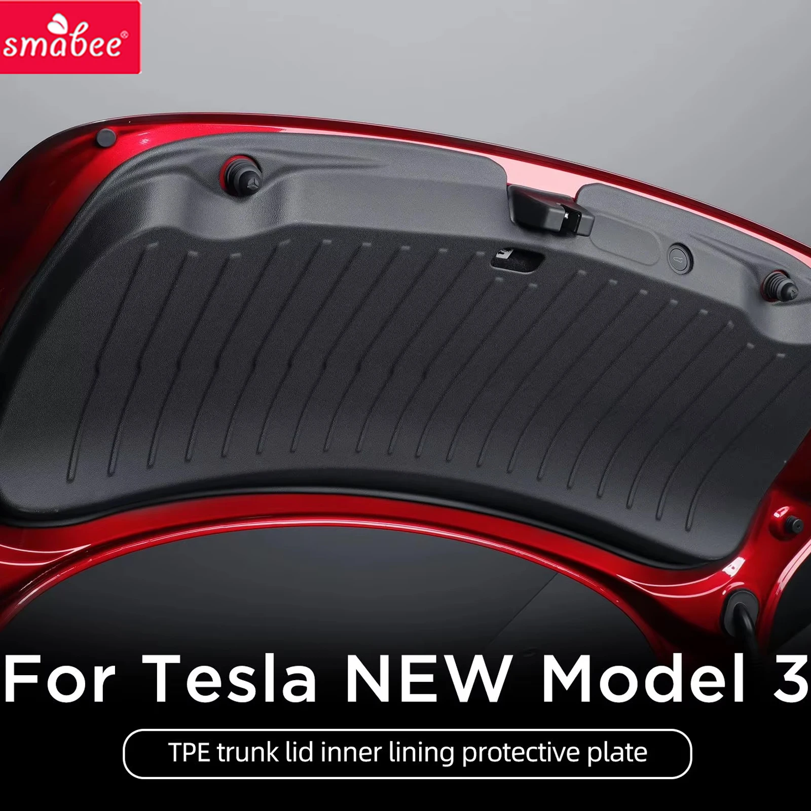 Smabee para Tesla Model 3 Highland 2024 2025, Tapete Antisuciedad para Puerta Trasera, Protector de Maletero, Accesorios para Auto