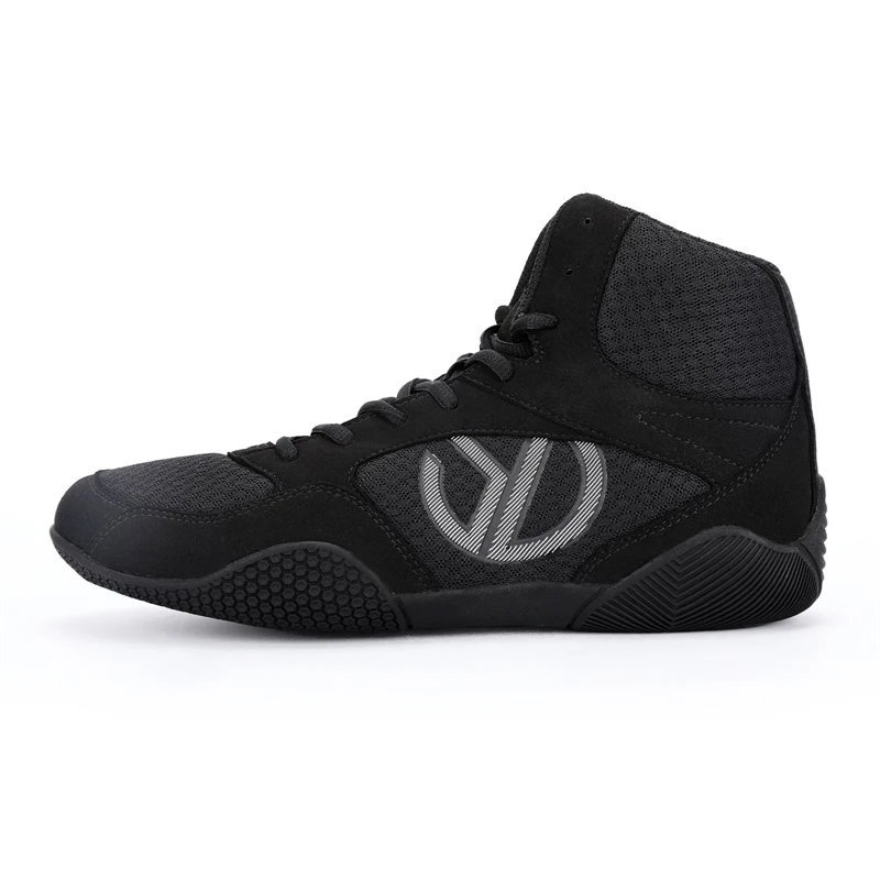Botas de lucha profesionales para hombre, zapatos de boxeo ligeros, zapatillas de boxeo transpirables de malla de alta calidad, talla grande 40-50