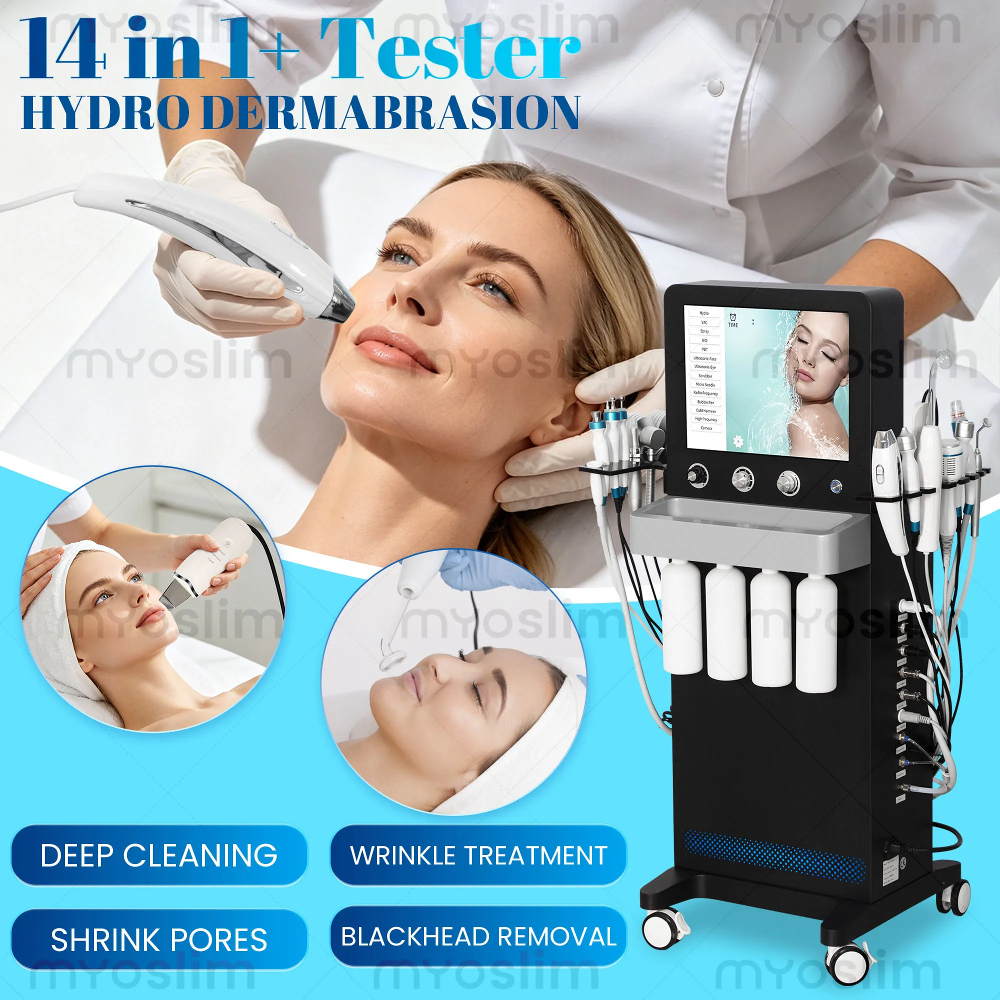 Dispositivo de Limpieza Facial 14 en 1 para el Cuidado de la Piel y Eliminación del Acné