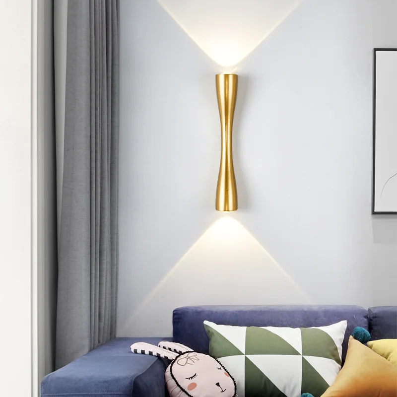 Lámpara de pared Led, luz de pared Interior IP65, iluminación exterior impermeable para el hogar, A85-265V, accesorio de iluminación para cabecera de dormitorio, 6W, 12W