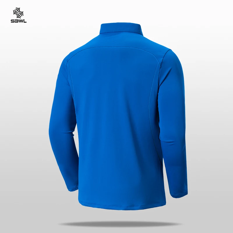 SBWL Camiseta de manga larga para hombre, de alta calidad, para ciclismo, senderismo, deportes al aire libre, ocio, secado rápido, para correr, ropa deportiva, tops