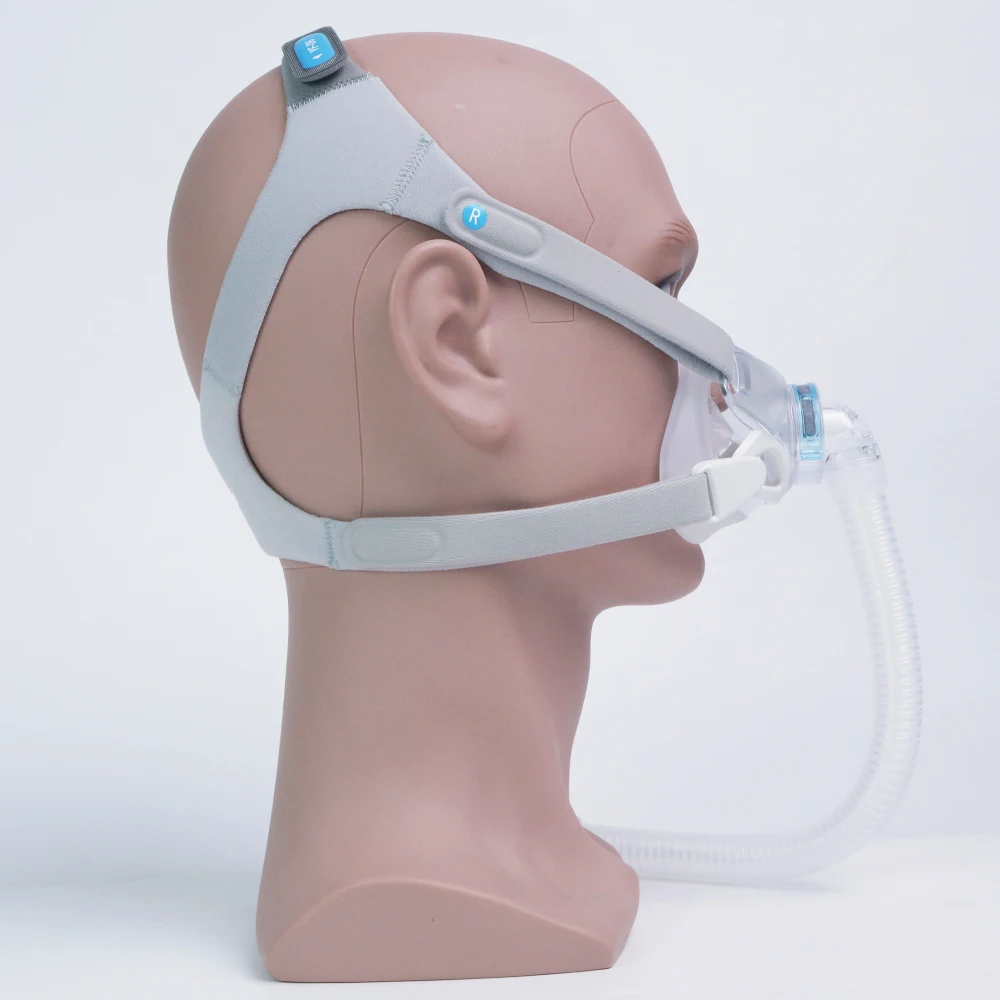 Mascarilla CPAP Yuwell YF-06 con Arnés, Mascarilla Completa Auto CPAP APAP BIPAP para Máquina de Respiración Médica, Apnea del Sueño, Anti Ronquidos