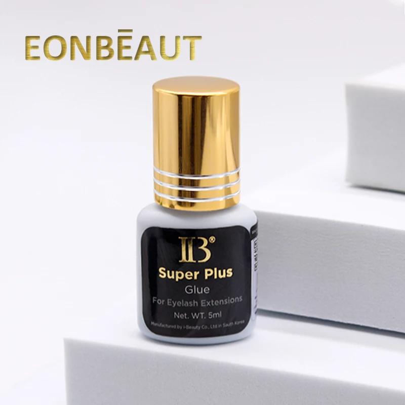 Pegamento IBeauty Super Plus para extensión de salud de pestañas Original 5ml negro Cola tapa dorada Corea 1-2 segundos herramientas de maquillaje de secado rápido salud