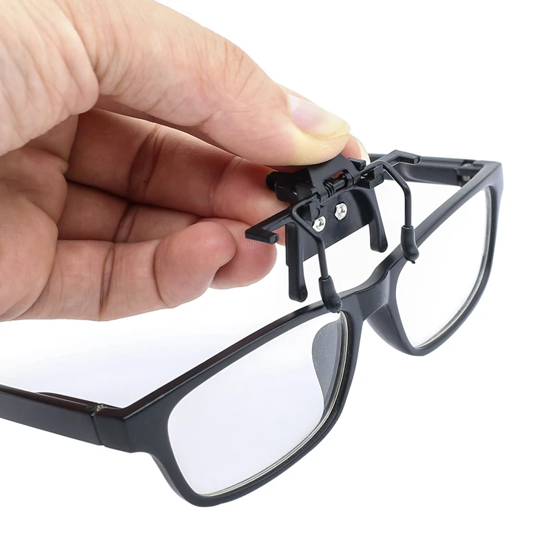 Clip de montaje Dental para gafas, lupa Binocular médica, lupa LED para dentista, lámpara de cabeza