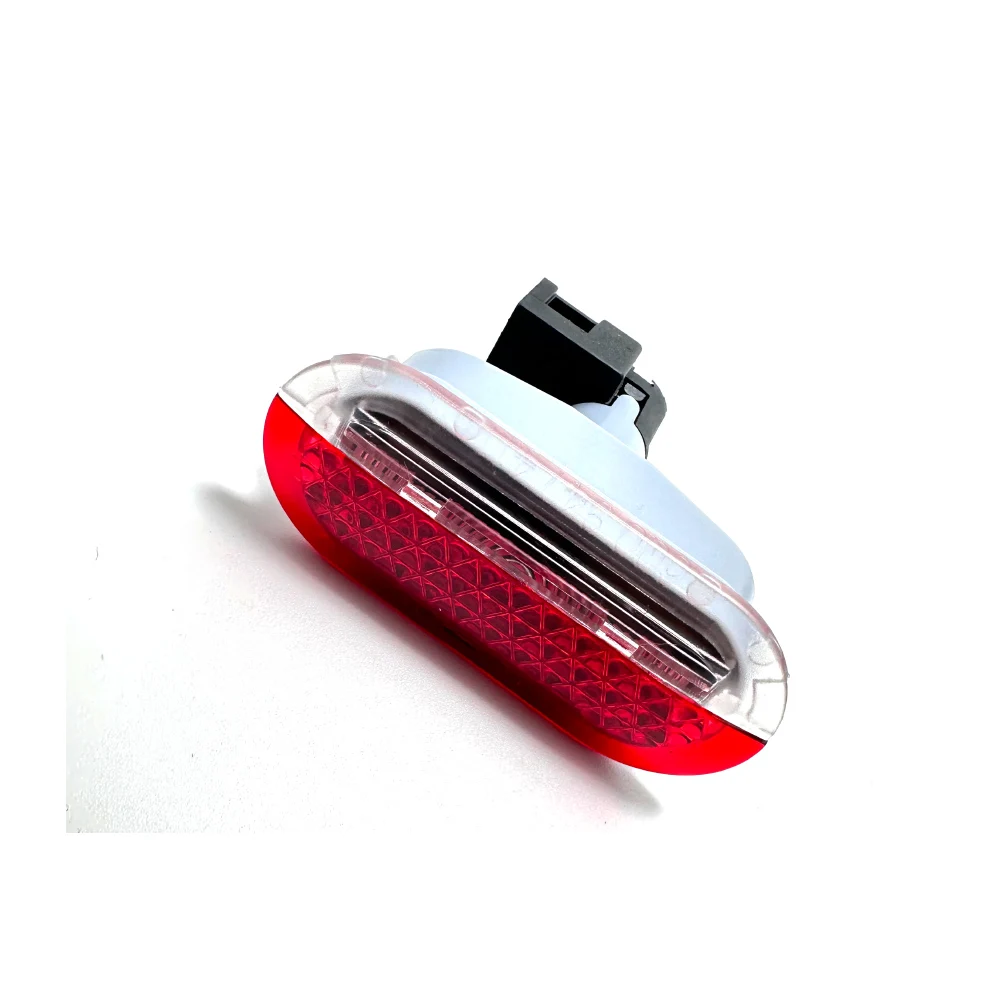 1 Juego de lámpara de alarma de puerta, luz roja con portalámparas compatible con Beetle Golf Jetta POLO 6Q0 947 411 6Q 0947411 A 1J0 947 411 E