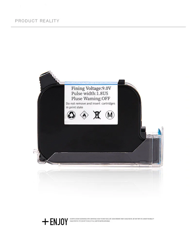 2588 Cartucho de tinta para impresora negro, rojo, azul y verde, 42ML, secado rápido, altura de impresión de 12,7mm, Universal para impresora de inyección de tinta portátil