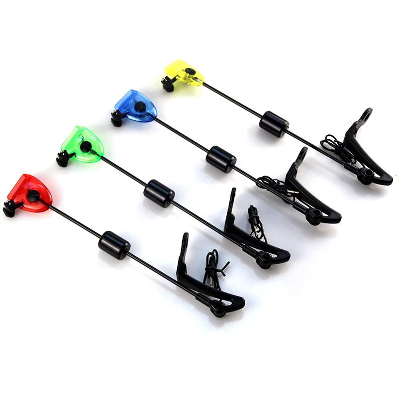 Juego de swingers de pesca, indicador de picadura de pesca iluminado por LED, aparejos de pesca en estuche con cremallera, receptor de señal de columpio para exteriores