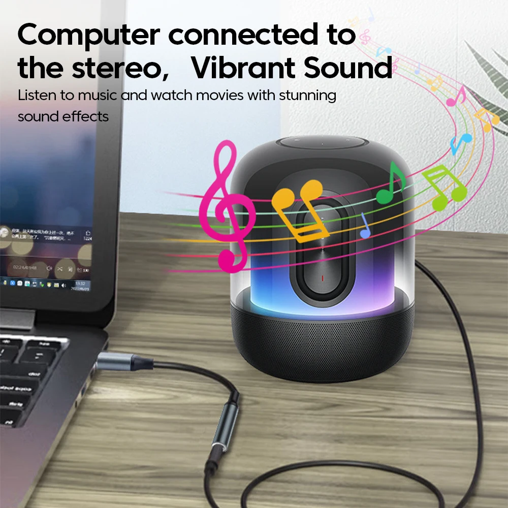 Olaf-Adaptador de conector de Audio USB a 3,5mm, auriculares/micrófono de 3,5mm, adaptador de conector USB a 3,5, tarjeta de sonido estéreo externa para PC