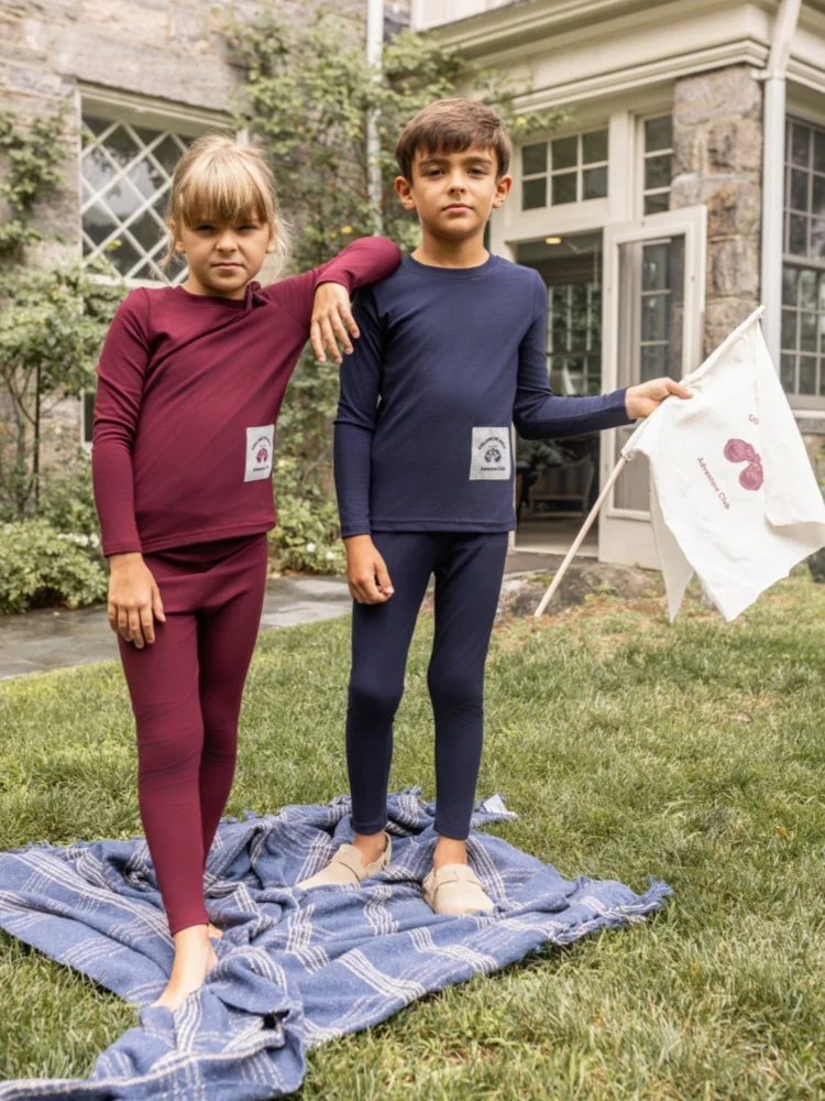 AP AW26 Modal Fabric Explorer Club Collection, ropa a juego para niños y niñas, ropa informal cómoda para niños