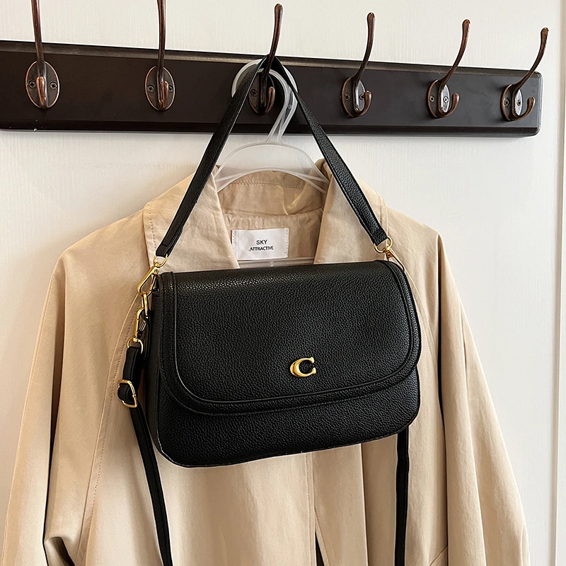 Bolso de Hombro Retro de Lujo para Mujer, Elegante Bolso Cruzado de Cuero, Bolso Tote de Alta Gama, Diseño Clásico Vintage