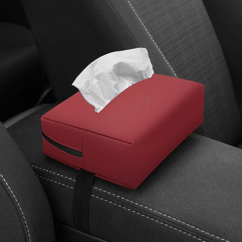 Caja de pañuelos para coche, caja de pañuelos para el respaldo del asiento con parasol, caja de pañuelos para el reposabrazos del coche, caja de almacenamiento de pañuelos, almacenamiento y organización para coche