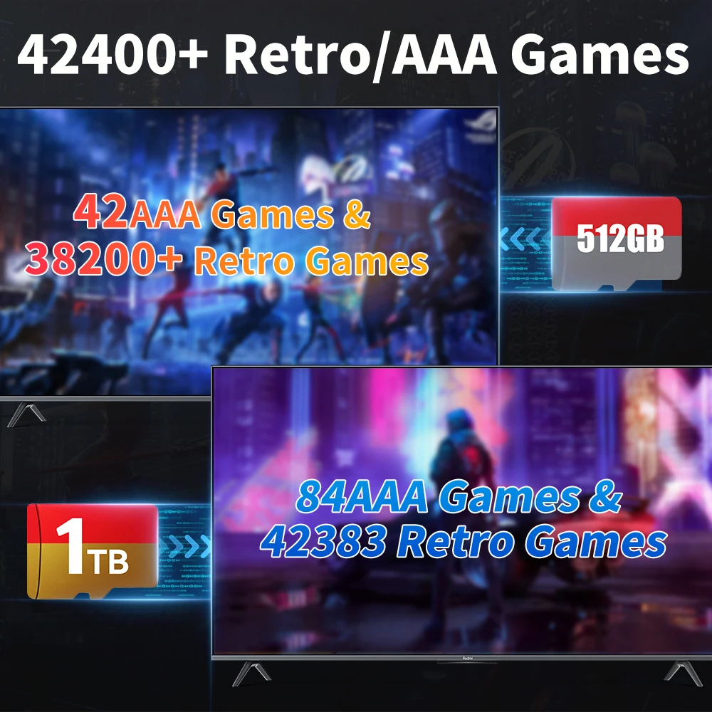 Tarjeta de juego TF para ROG ALLY/Rog ALLY X/Wins Handheld/PC Playnite y consola de juegos Retrobat 52400 + AAA/juegos Retro para PS3/PS2/Switch