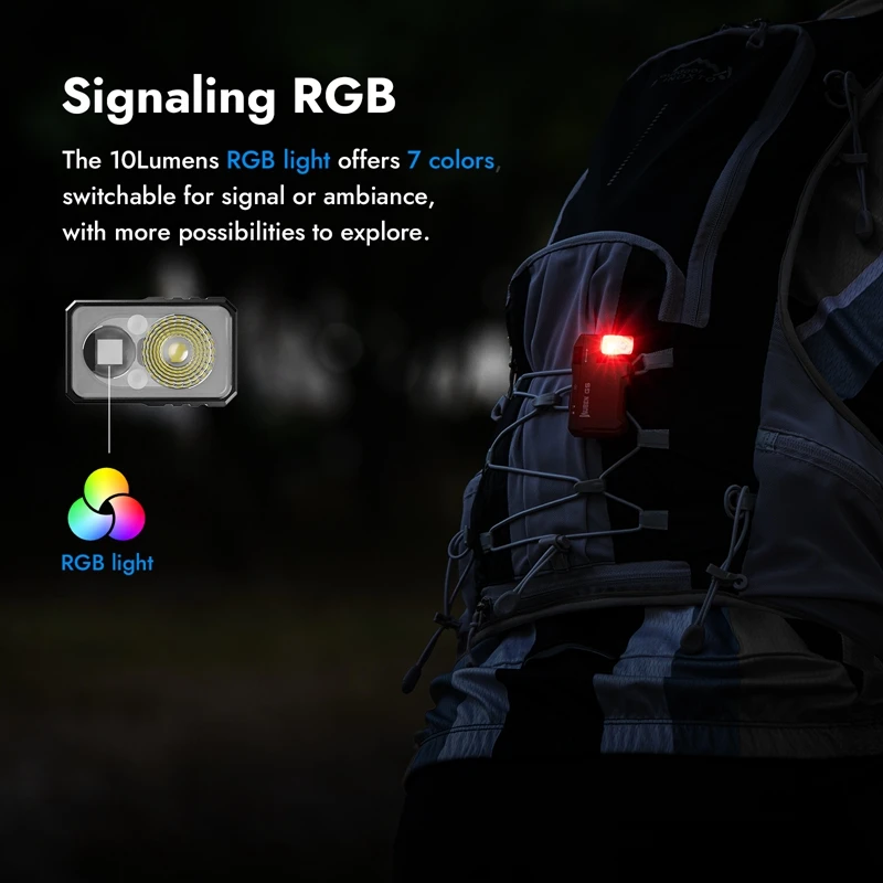 WUBEN G5 EDC Linterna 400 Lúmenes Mini Luz de Bolsillo Portátil Antorcha Impermeable 180 °   Cabezal giratorio con cola magnética para exteriores