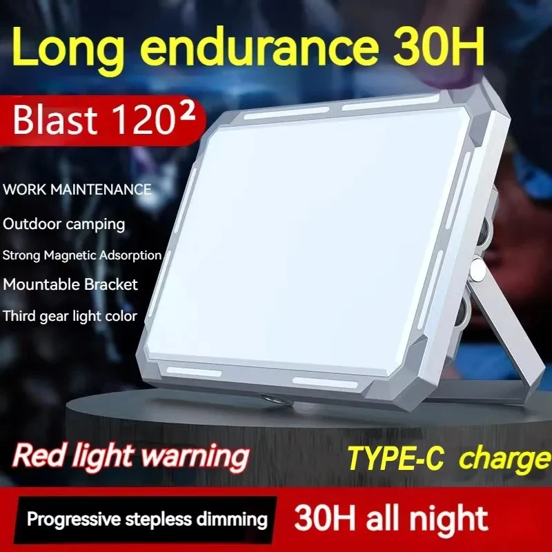 Luz LED para tienda de campaña, reflector recargable, iluminación de emergencia para exteriores de alta potencia, lámparas de noche colgantes portátiles impermeables