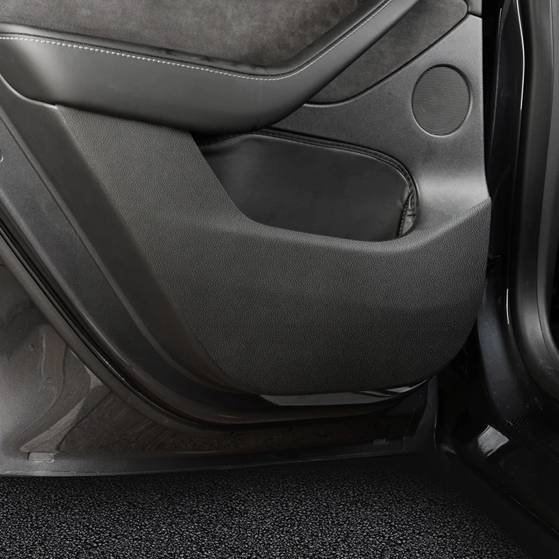 Protector de puerta anti-patadas para Tesla Model 3/Y/Modelo YL de 6 plazas, almohadilla protectora para panel de puerta, anti-patadas y anti-suciedad.