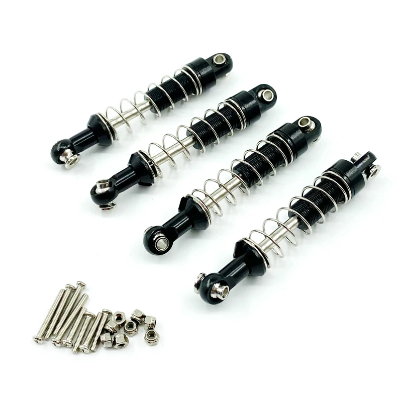 WPL C14 C24 MN D90 D91 D96 D99 D99S MN90 MN98 MN99S 4 Uds amortiguador de Metal RC coche actualizaciones piezas Accesorios