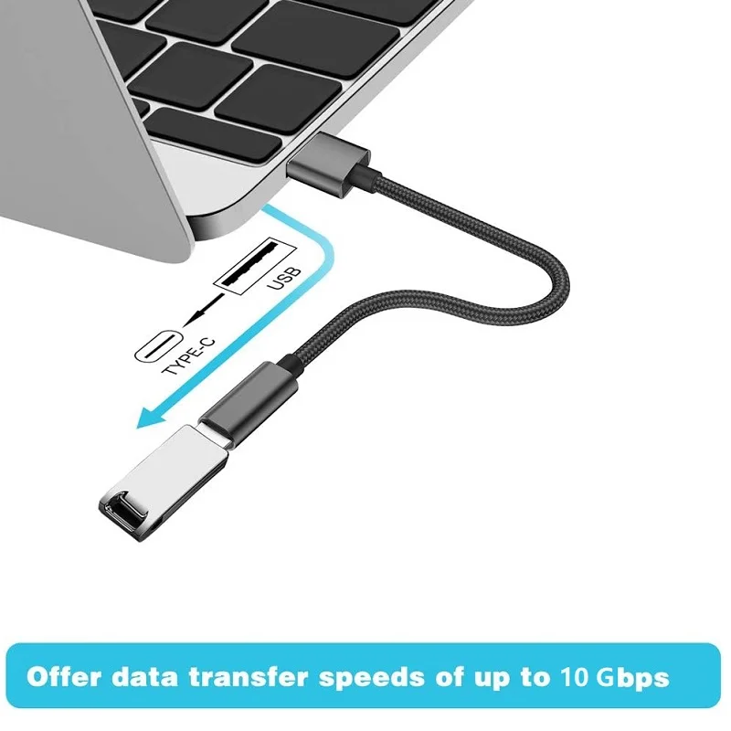 Adaptador USB C hembra a USB macho tipo C a USB A Cable de cargador conector USB-C a USB 3,2 convertidor de datos para Samsung Google Itel