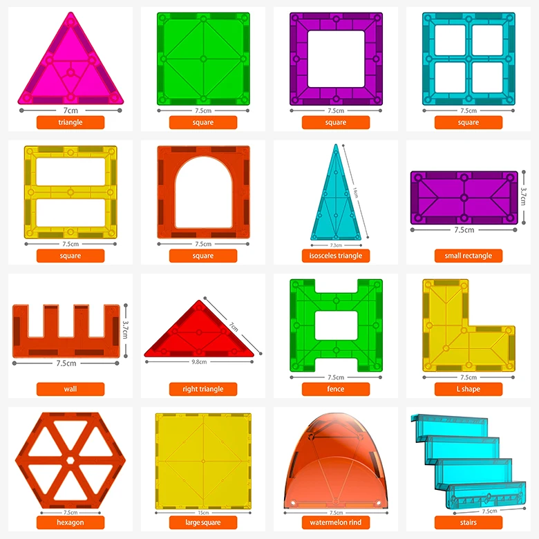 VINEDI, juego de construcción de bloques magnéticos, azulejos magnéticos, juguetes educativos Montessori para niños, regalo para niños y niñas