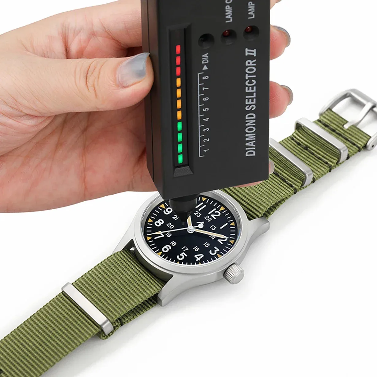 Militado ML05 38mm reloj militar Miyota 2035 movimiento cúpula cristal de zafiro C3 verde luminoso 10Bar relojes Vintage impermeables