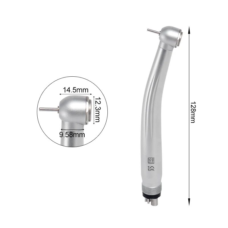Turbina Dental de Alta Velocidad, 360,000 rpm, Autoclavable, Rodamientos de Cerámica, Spray Único, Equipo de Laboratorio Dental para Dentistas