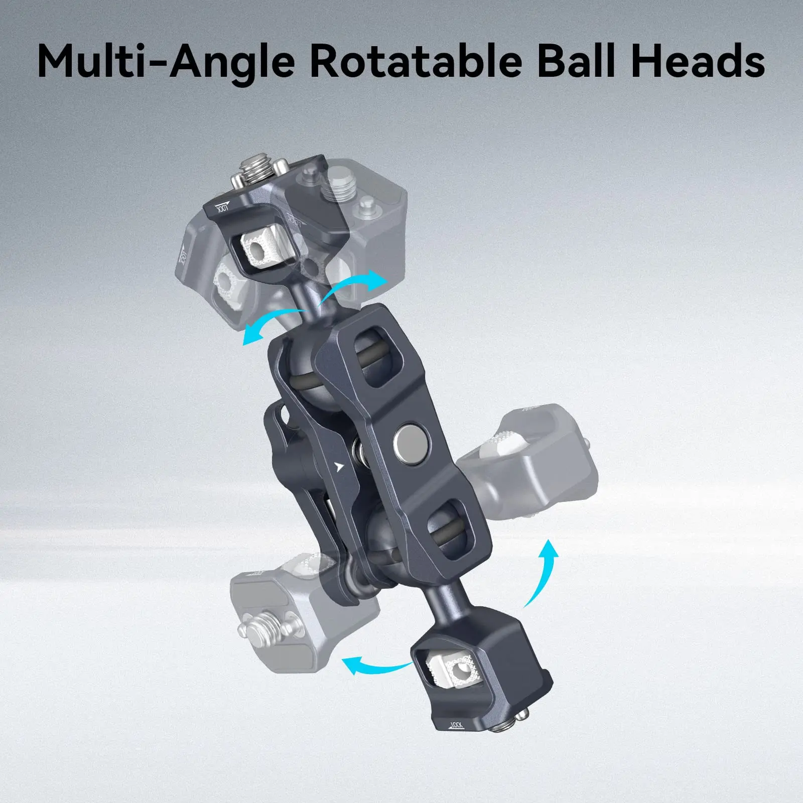 SmallRig-brazo mágico Flexible articulado con tornillos de 1/4 ", montaje de Monitor de campo con cabezal de bola Dual, brazo mágico ajustable 3873