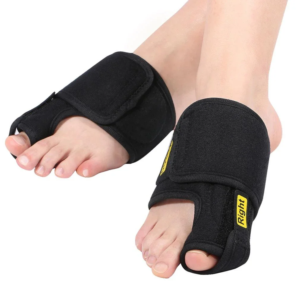 1 Par de Férulas Ajustables de Cápsula Suave para Soporte y Corrección Mejorada del Hallux Valgus, Divididas para Pie Izquierdo y Derecho