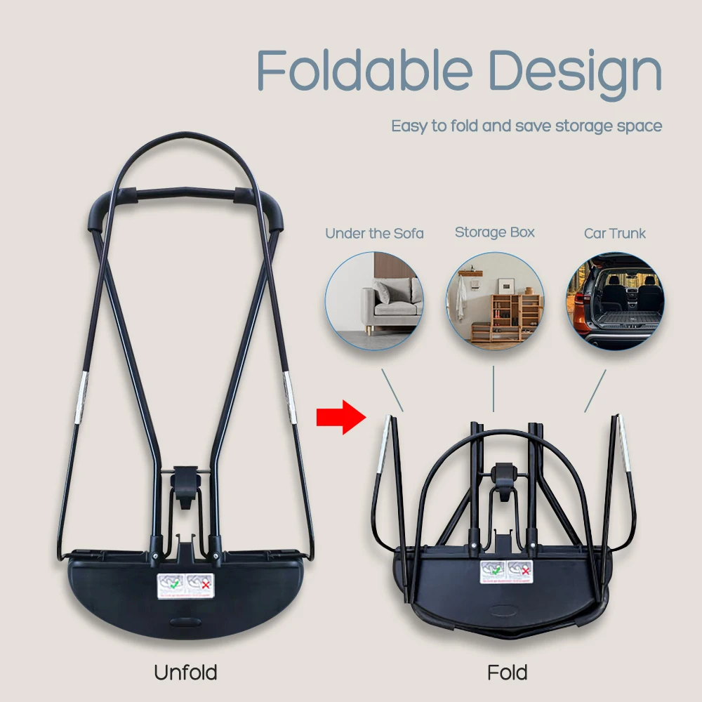 Mecedora para bebé con juguetes, columpio plegable para bebés y niños pequeños, silla cómoda para bebé con ajuste de altura de tres velocidades
