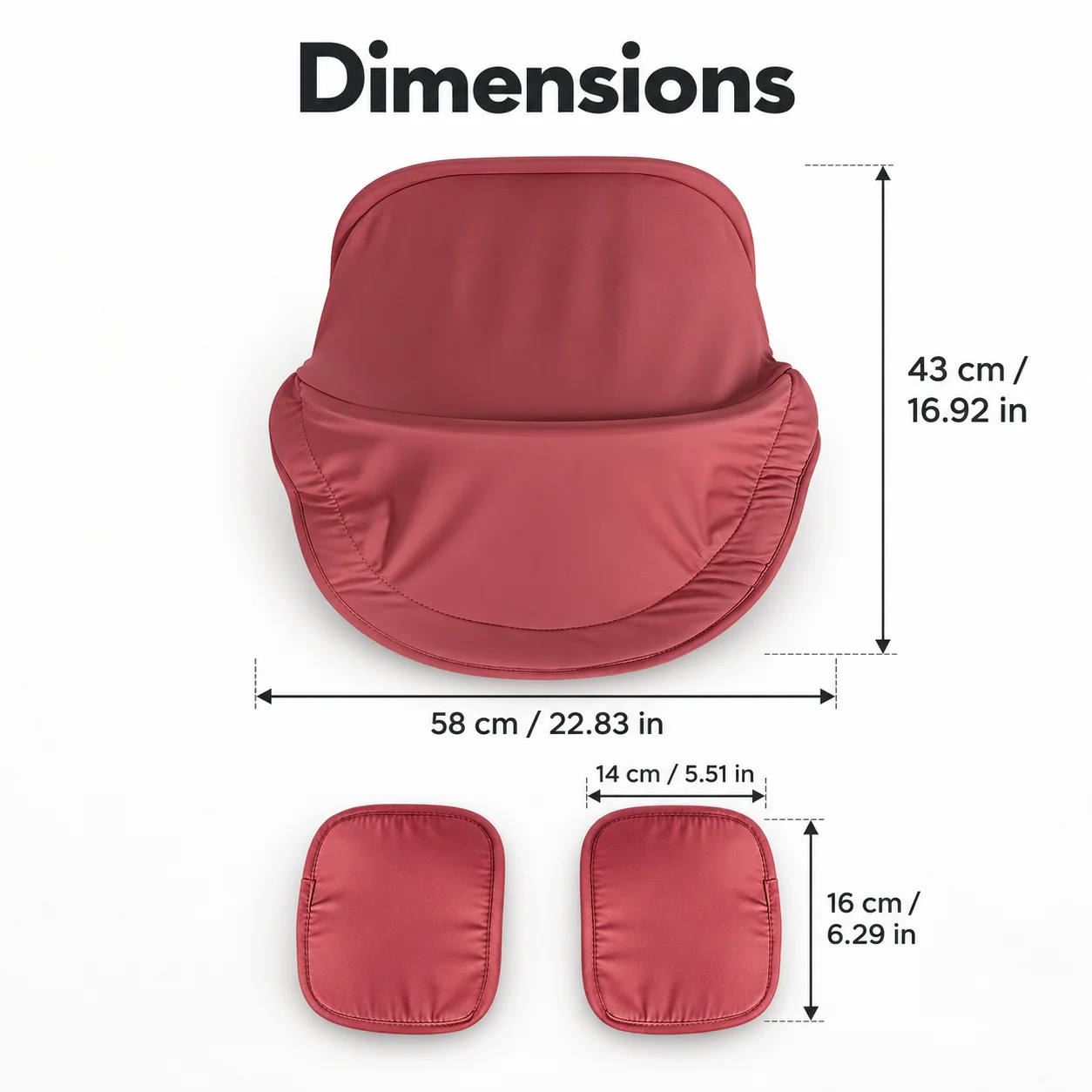 Juego de 3 piezas de repuesto: toldo y protectores para los hombros, compatibles con los asientos de coche y los cochecitos Doona+; diseño de tejido suave y acolchado.